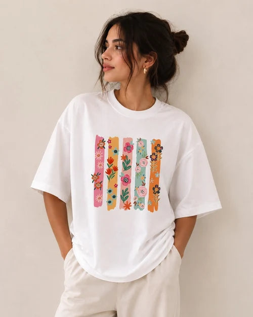 Cool Flowers | 190 GSM Premium Oversized T-Shirt