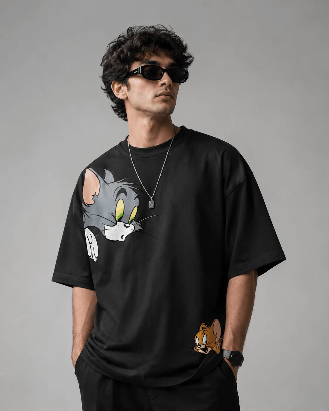 Tom & Jerry | 190 GSM Premium Oversized T-Shirt