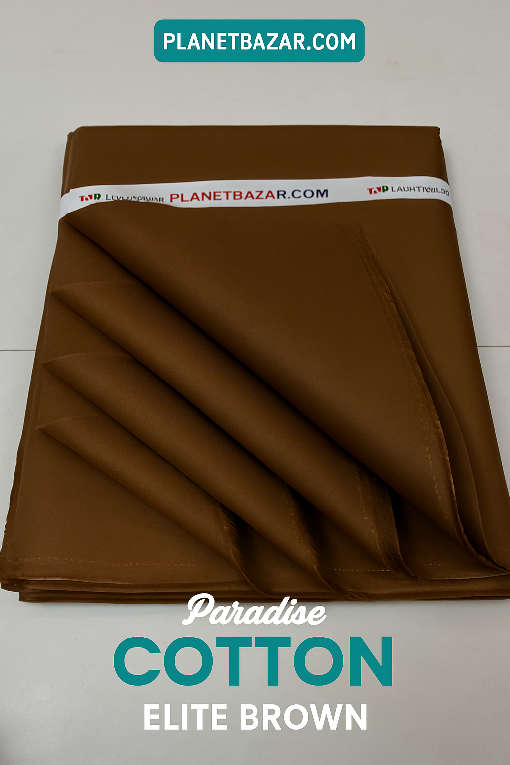 Brown Paradise Cotton 100% Pure | Premium Cotton Fabric Online Pakistan