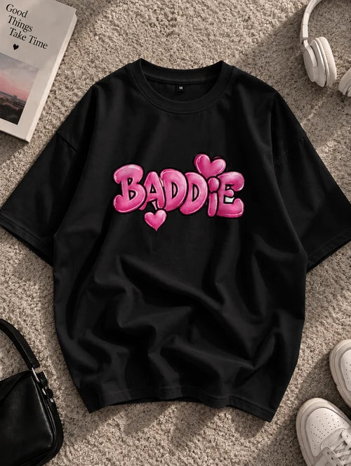 BADDIE | 190 GSM Premium Oversized T-Shirt