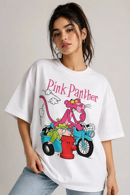Pink Panther | 190 GSM Premium Oversized T-Shirt