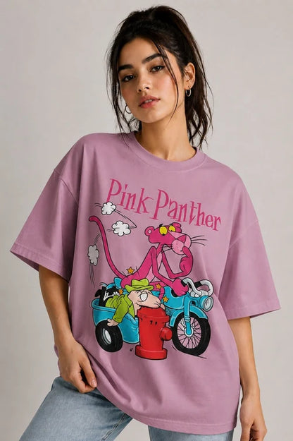 Pink Panther | 190 GSM Premium Oversized T-Shirt