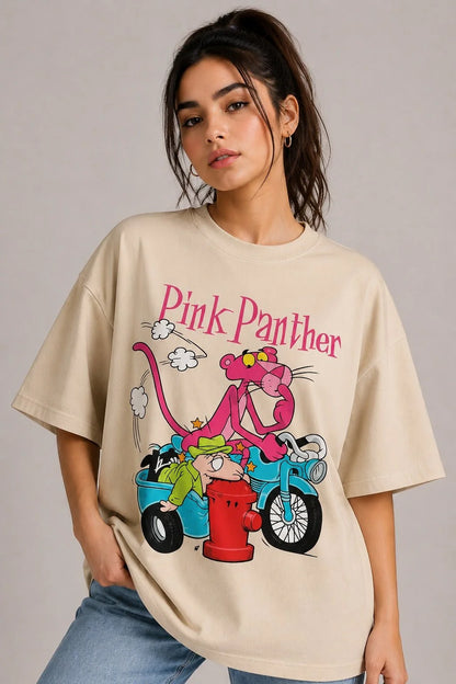 Pink Panther | 190 GSM Premium Oversized T-Shirt