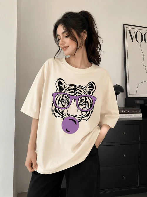Pookie Tiger | 190 GSM Premium Oversized T-Shirt