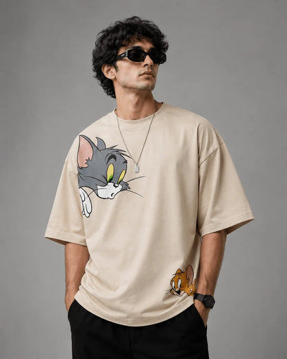 Tom & Jerry | 190 GSM Premium Oversized T-Shirt