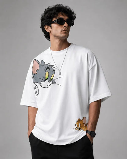 Tom & Jerry | 190 GSM Premium Oversized T-Shirt