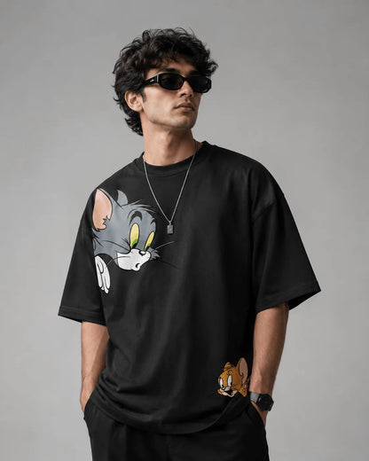 Tom & Jerry | 190 GSM Premium Oversized T-Shirt