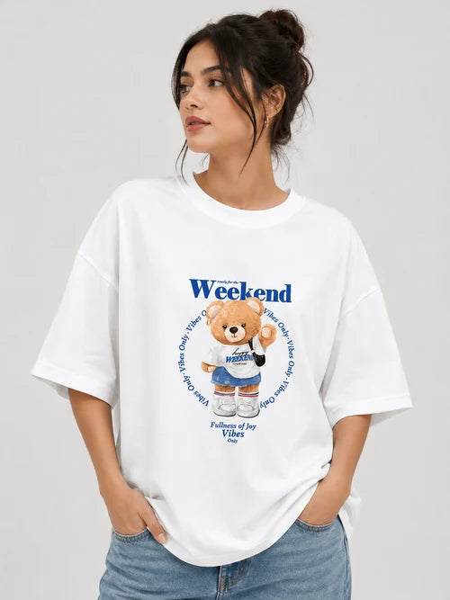 Weekend Vibes| 190 GSM Premium Oversized T-Shirt