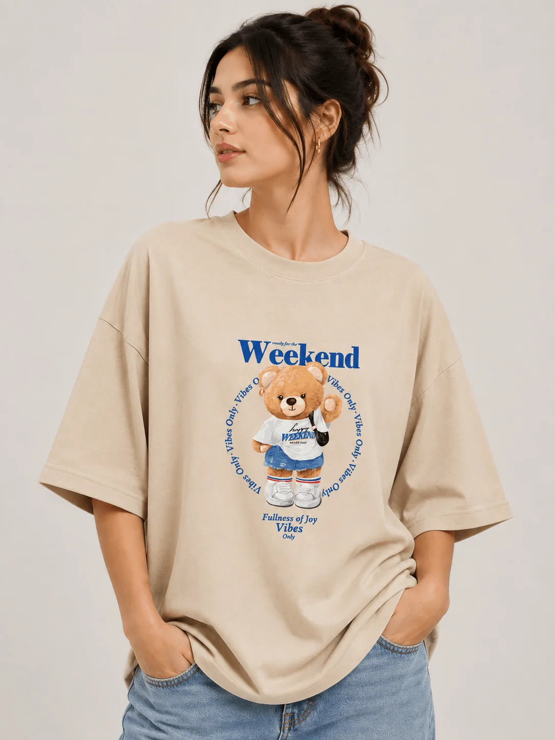 Weekend Vibes| 190 GSM Premium Oversized T-Shirt